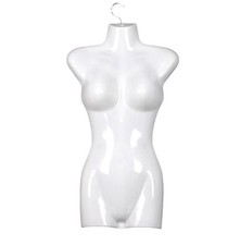 1 x Halbschale mit Haken Damentorso Weiblich Oberk&ouml;rper Halbplastik Torso B-WARE