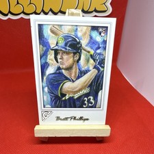 2017 Topps Gallery Brett Phillips #41 Rookie Milwaukee Brewers Baseball Card. rookie card picture