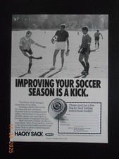 HTF 1984 WHAM-O Hacky Sack Official Footbag vintage AD Skimpy soccer shorts