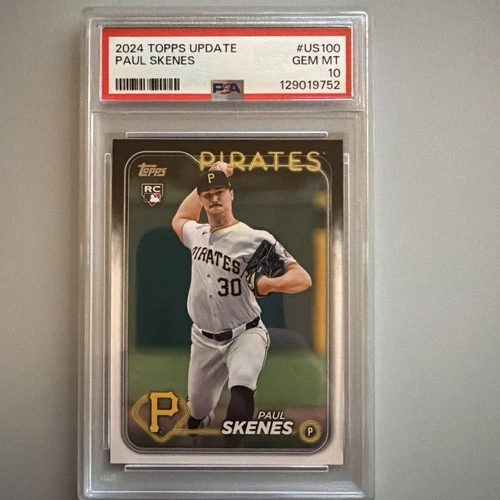 2024 Topps Update Series - Paul Skenes #US100 Rookie Card PSA 10