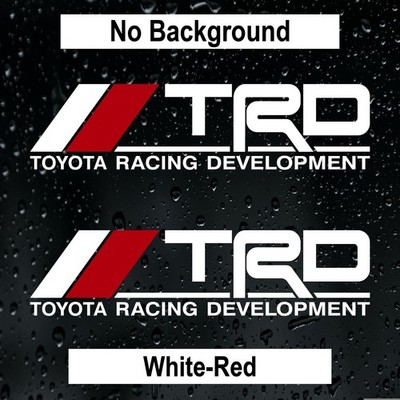 2x) TRD Racing Development with Stripe for Toyota Cars Truck (10