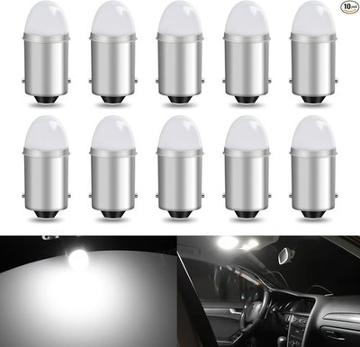 10-Pack BA9S LED Bulb 1893 53 57 LED Bulb Super Bright for 12V DC Car Interi