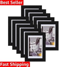 Matte Black Picture Frames Set of 10: Perfect for Home Gallery