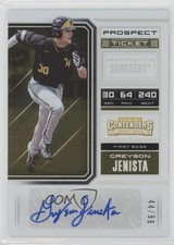2018 Contenders Draft Picks Prospect Ticket 44/99 Greyson Jenista #65 Auto 0kz8