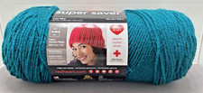 Red Heart Super Saver Yarn Real Teal Med 4 Acrylic 7 oz Knit Crochet 364 yds