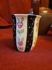 Gibson Elite Floral Ceramic Tea Set Teapot Cups Plates Platter Black White — photo 2