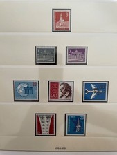 Bund,Berlin, 1959-69 kompl.ohne Heuss, postfr. (ohne Vordrucke, nur Briefmarken)