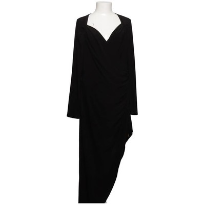 Norma Kamali, Maxikleid, Größe: XL, Schwarz, Elasthan/Polyester, Einfarbig #3x7