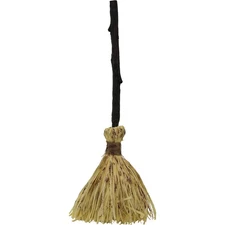 Haunted Hill Farm 26 In. Animatronic Witch's Broomstick with Spooky Sounds 