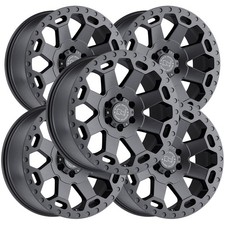 (Set of 5) Black Rhino Warlord 18x9 5x5