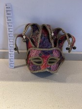Venetian Jester Mask Masquerade Unisex Halloween Ball Curved High Quality