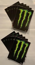 1 lot of 18 Monster Energy Green M claw decals 12 large and 6 small