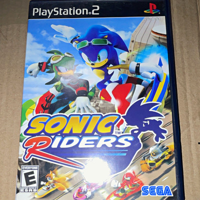 SEGA Sonic Riders PS2 CIB Racing Multiplayer E NTSC-U/C 2006 Sonic Series