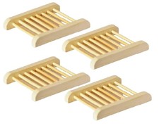 4-Pack Bamboo Soap Dish