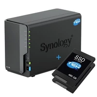SYNOLOGY DS225+ NAS 2-Bay Slot + SSD 1920 GB (2X 960 GB) USB + LAN 2.5G GIGABIT