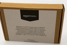 Amazon Basics 3ft 0.9m Display Port to HDMI Display Cable 4k 60hz SEALED NEW