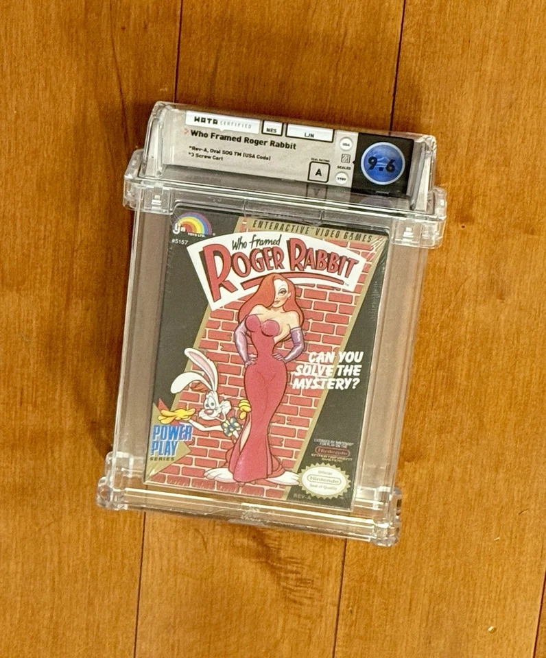 Who Framed Roger Rabbit NES Nintendo 9.6 Box A Seal WATA Rated CGC VGA x Rare - Image 2 of 4