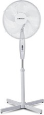 Belaco 16 Inch Pedestal Fan with Oscillation, Adjustable Height, White - Used