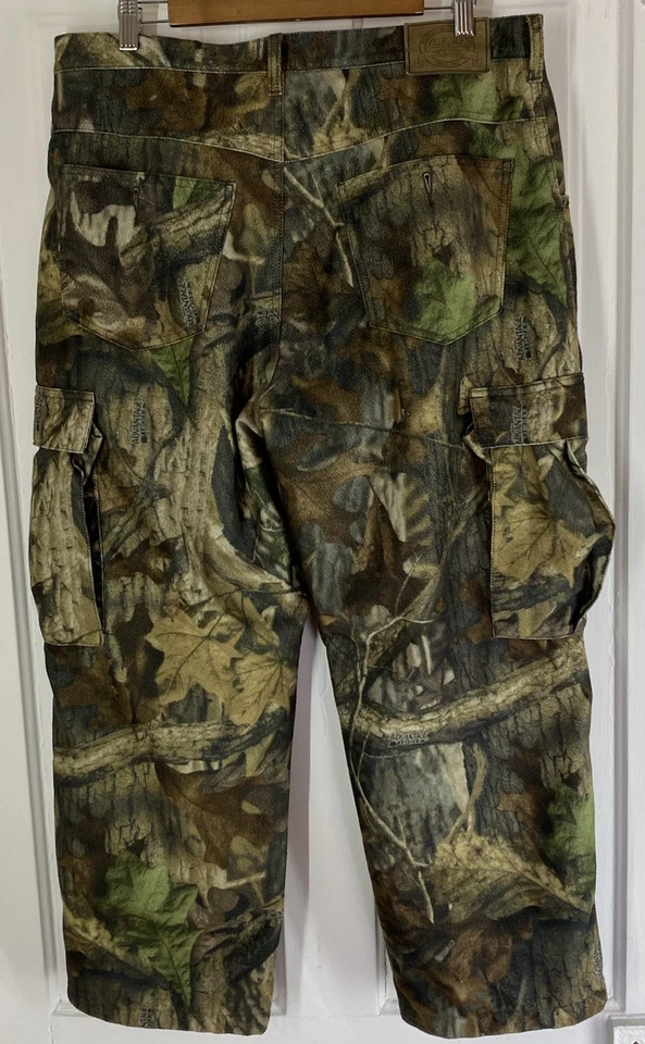 Cabela’s (Size 34”x26” Altered/Short) Scent-Lok Lined Fleece Camo Hunting Pants - Image 3 of 4