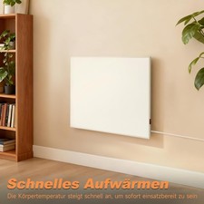 Electric Glass Panel Heater 500W Wall Mounted & Free Standing Low Energy Heaters