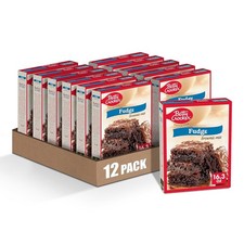 Betty Crocker Fudge Brownie Mix 16.3 oz Pack of 12 Chocolate Fudge Brownies