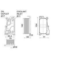 Mahle CLC 235 000P ÖLküHler, MotoröL