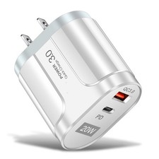 USB C 20W Fast Charger For iPhone 17 16 15 14 13 12 11 Type-C PD Block Adapter