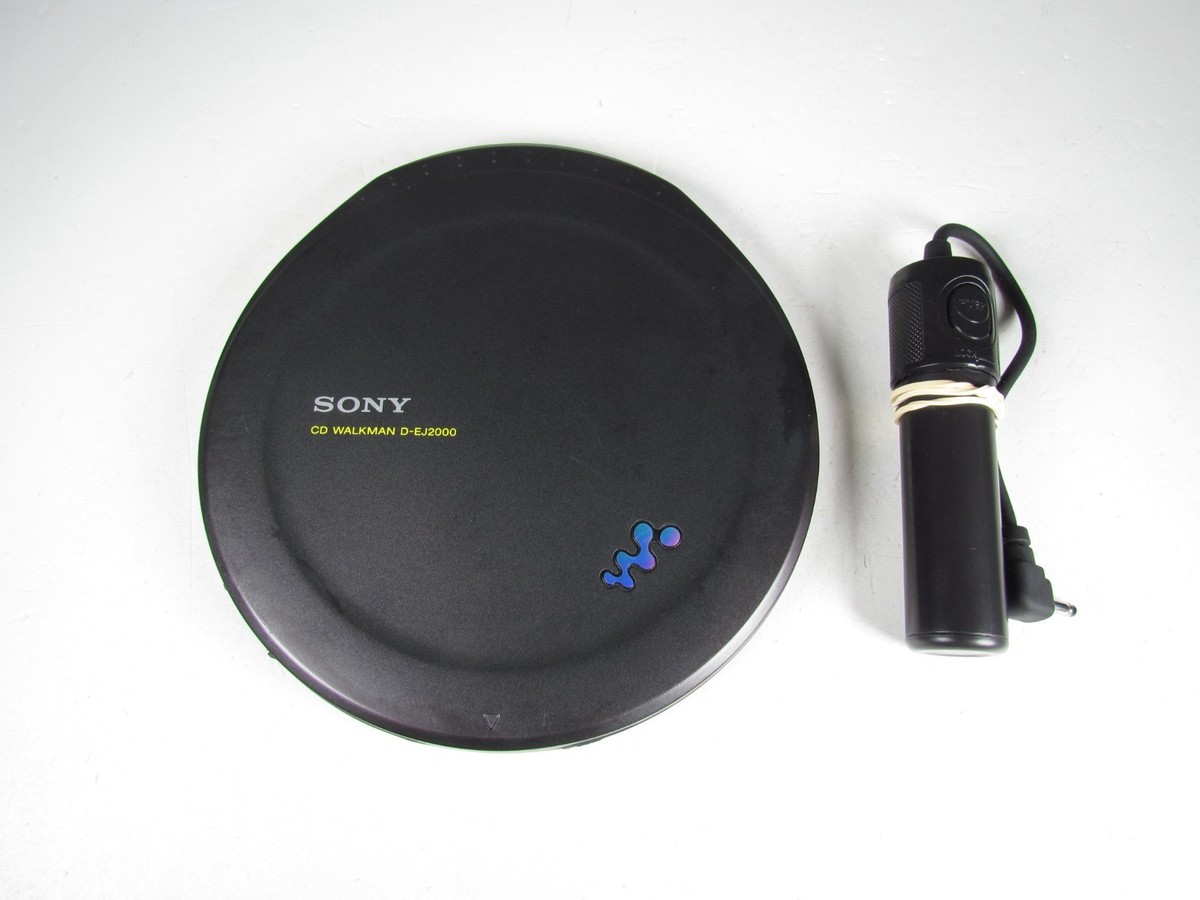 Sony Walkman D-EJ2000 Portable CD Player - Works - No Charger