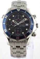 OMEGA Seamaster Professional 2225.80 Blue Automatic Chronograph Men's 300M WATCH 3