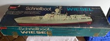 Graupner 4125 Bausatz Schnellboot Wiesel mit Beschlagsatz 442 Rar Selten 