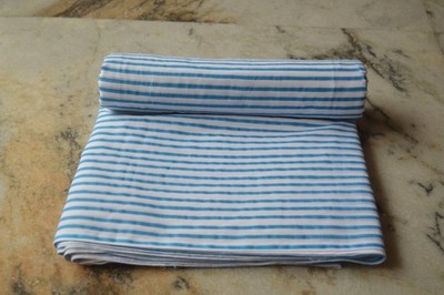 NO TARRIF CHARGES 100%   20 Yard 100% Cotton Hand Printed Mughlai Fabric ZK-20*