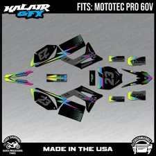 Graphics Kit for MotoTec Pro 60v (All Years) Evader Series - Rainbow