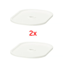 2x IKEA TROFAST Lid for Storage Boxes Durable Plastic White 20x28cm Stackable