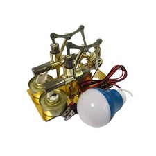 SteamPower Generator Motor Double Cylinder For HotAir Stirling Engine ModelKit x