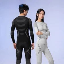 Ski Thermal Underwear Sets Men Women Sweatwicking Breathable Quick Dry Tracksuit