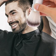 Beard Shaving Brush Mens Nylon Bristles With Metal Handle For Face Cleaning