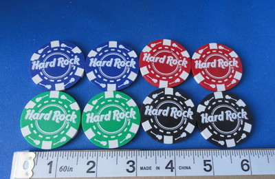 Eight - Hard Rock Casino and Cafe Logo Poker Chips | eBay