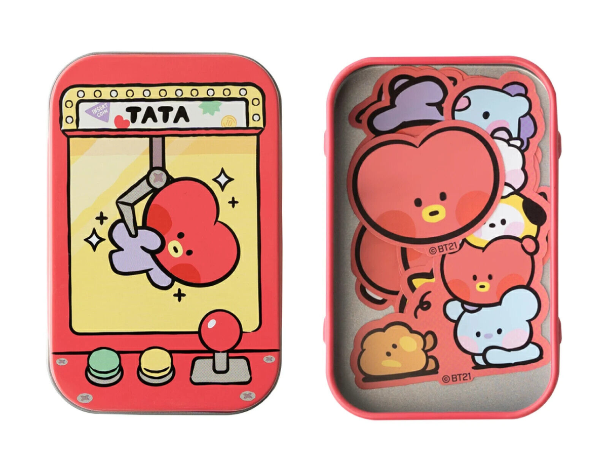 BTS BT21 minini Sticker set in a can case tin case Set of 7 | eBay
