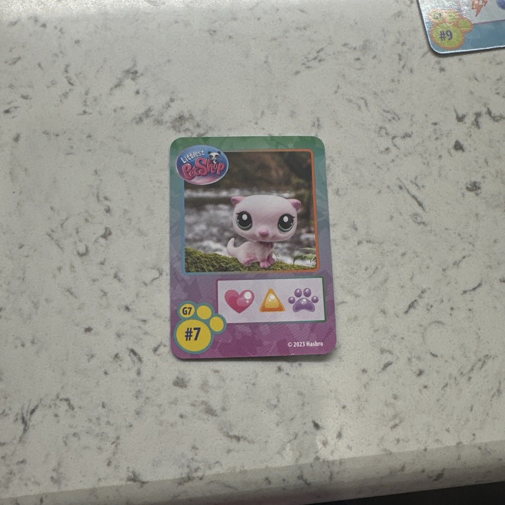 LPS G7 07 Otter Figurine Collectible Replacement Card