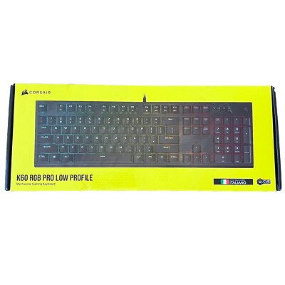   Corsair K60 RGB PRO Gaming Tastatur Cherry Italien QWERTY  B Ware