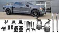 Ford F-150 2021-2025 Belltech Lowering 2" Front 4.5" Rear Drop Kit with Shocks