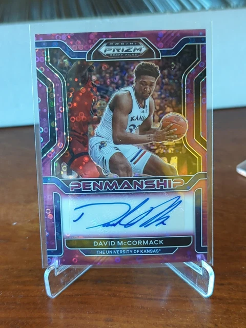 2022-23 Panini Prizm Draft Picks #CP David McCormack Purple Disco RC Auto 26/50