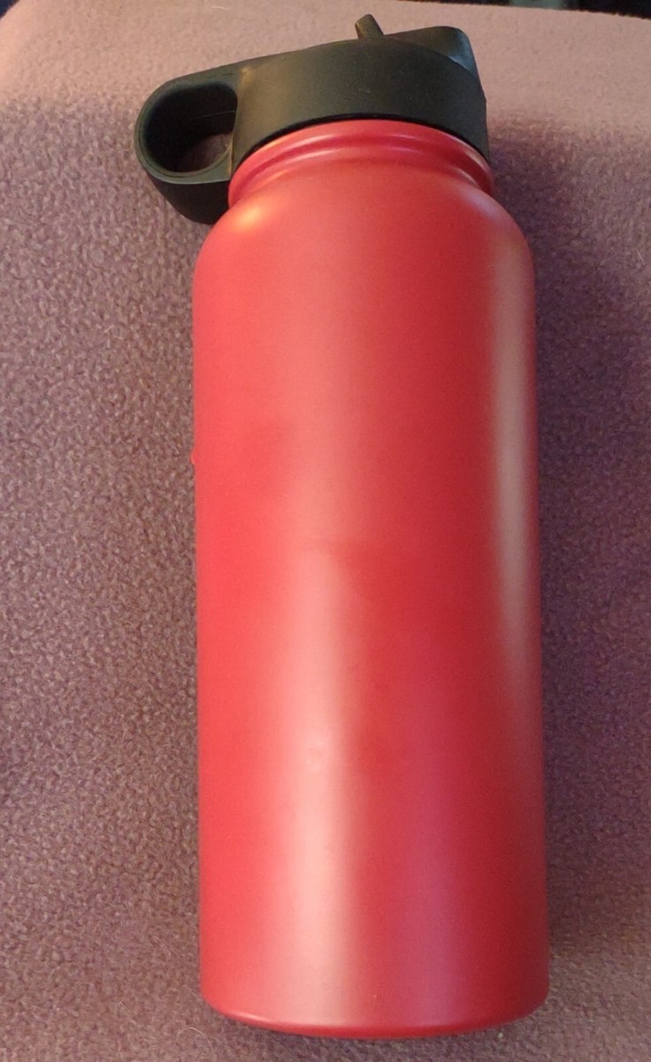 Red FILA Fitness Double Walled Stainless Steel Water Bottle 32oz