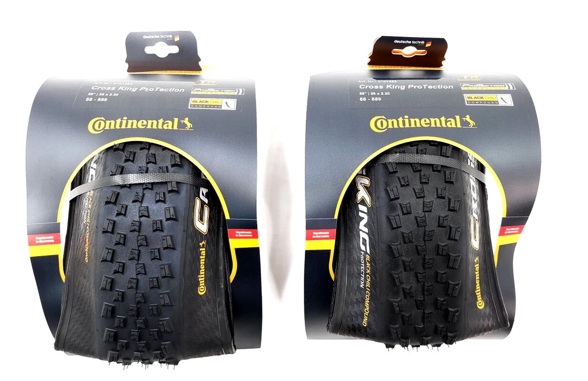 2 PACK Continental Cross King ProTection Mountain Bike Tire 26 x