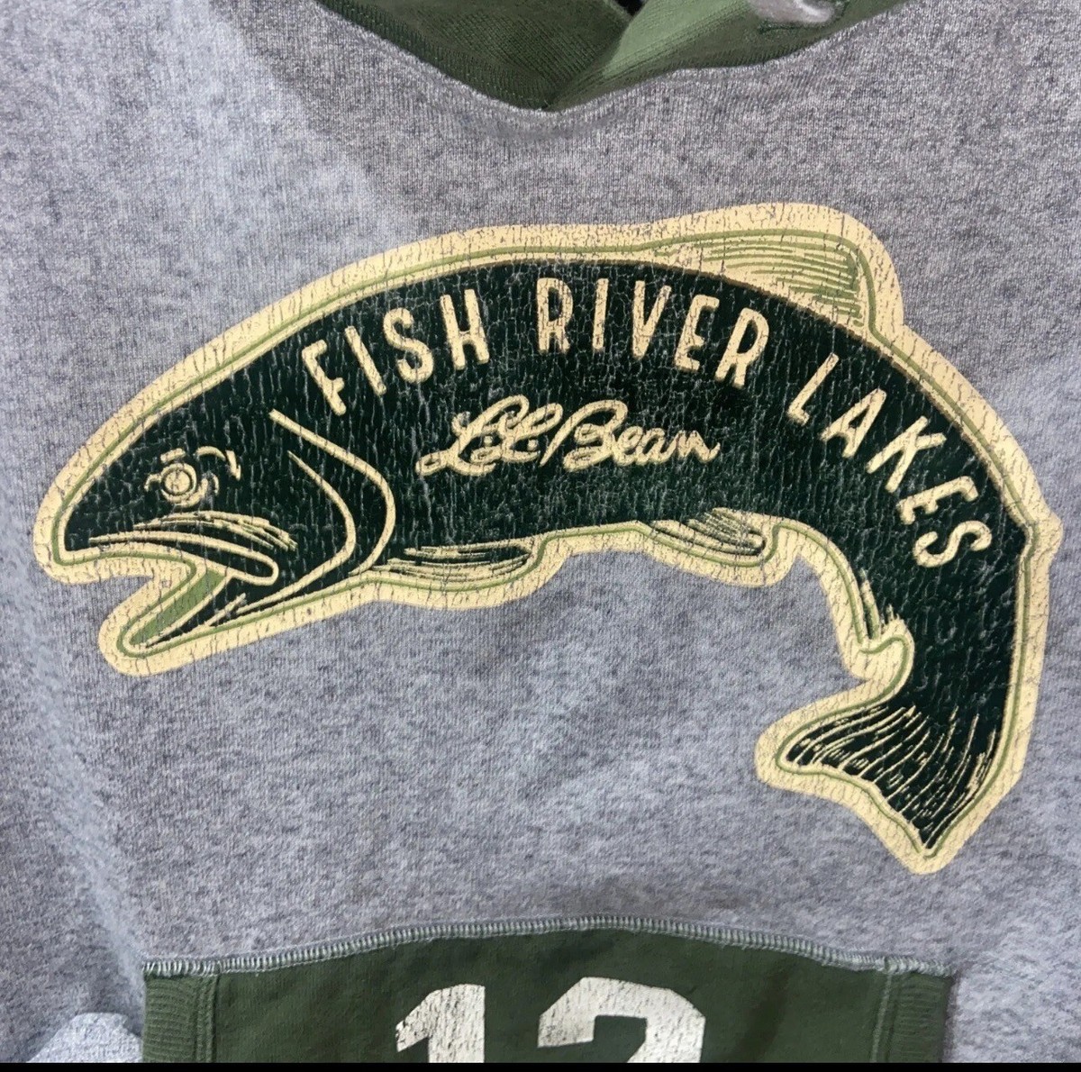 LL BEAN x TODD SNYDER Mens Fish River Organic Terrycloth Hoodie