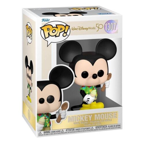 Funko Pop! Walt Disney World 50th AnnivAloha Mickey  1037 65716 s32 WH. In stock - Afbeelding 1 van 9