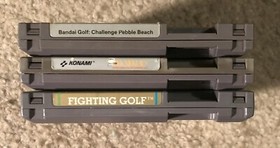 3 Nintendo NES Golf Games - Jack Nicklaus / Lee Trevino Fighting /  Pebble Beach