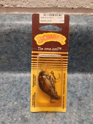 Bomber Square A  Size #4 1/4oz Made in USA!  B04SL Brown Orange Card!!  