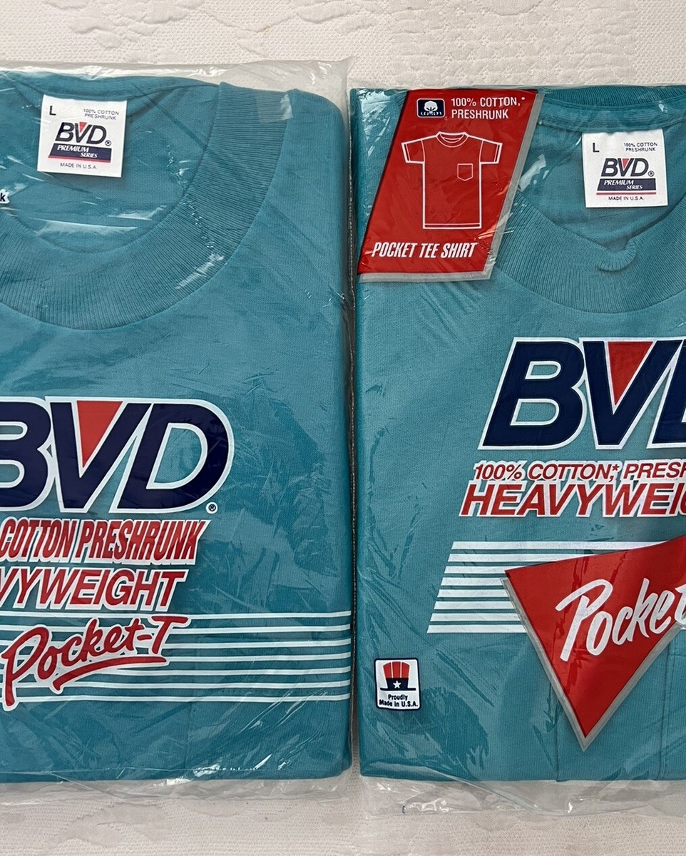 2 Vintage DEADSTOCK BVD Crew Neck Men