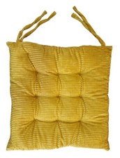 Seat Pad Dining Room Garden Kitchen Chair Seat Cushions Tie On Gingham Plain